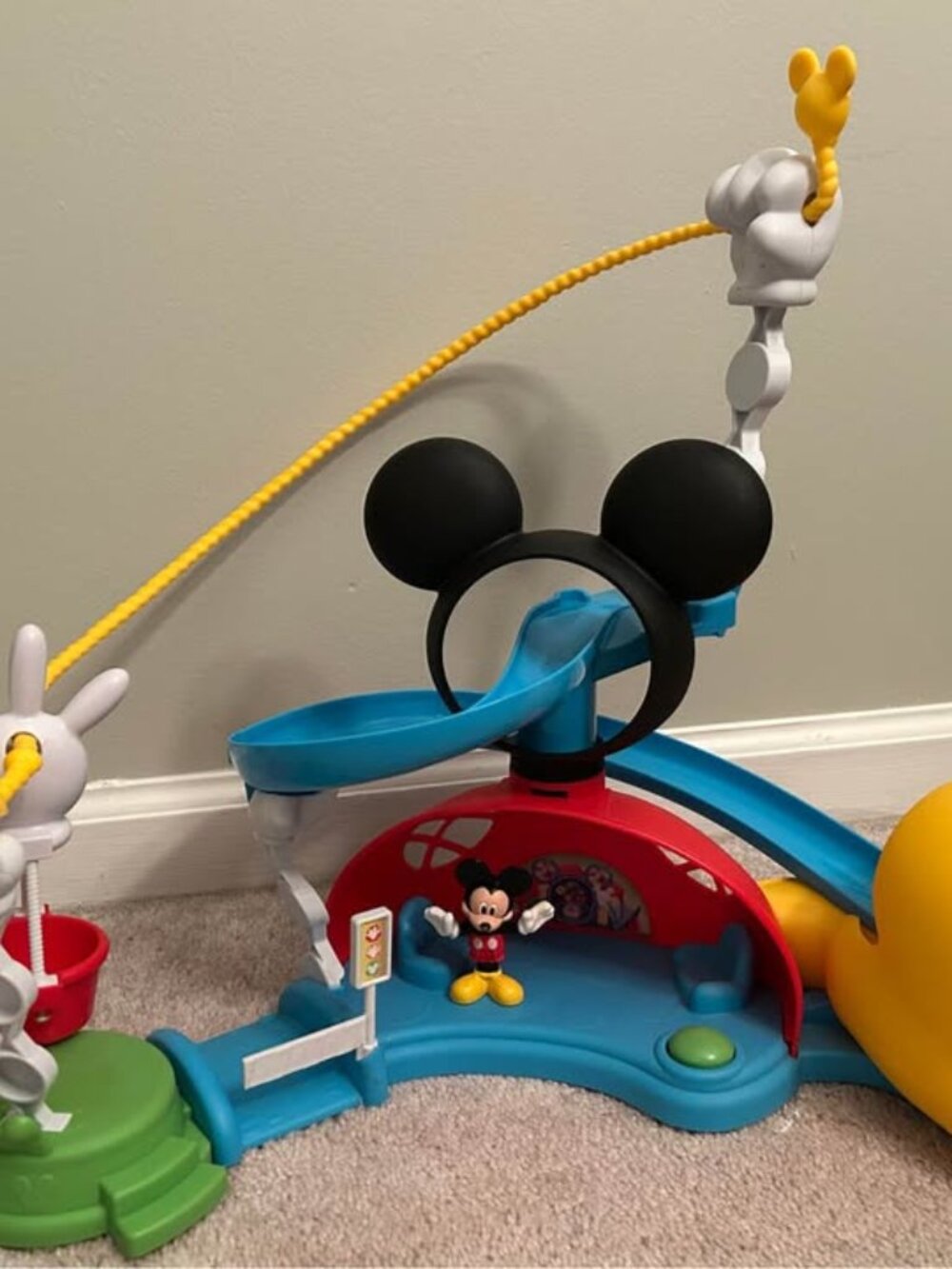 RARE - Fisher-Price Disney Mickey Mouse Zip, Slide and Zoom Clubhouse